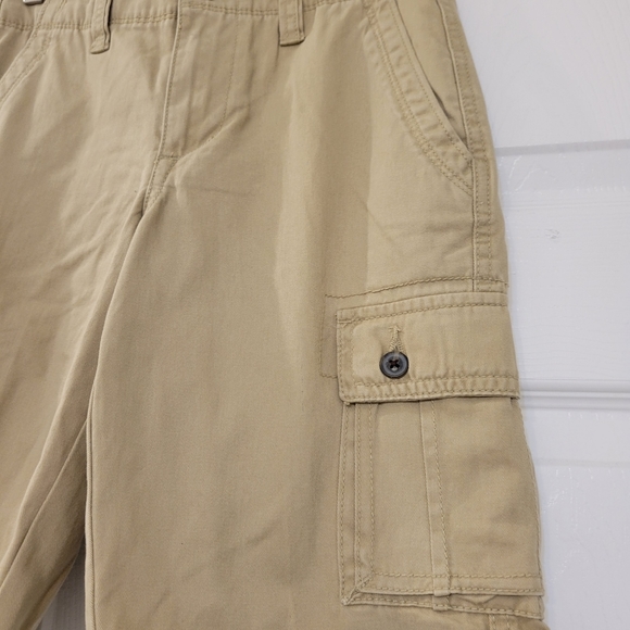 NWT Arizona Jeans Cargo Beige Adjustable Boys Shorts, Size 12 - Picture 3 of 4
